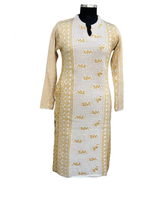 Women Kurti Lemon Flower printed design